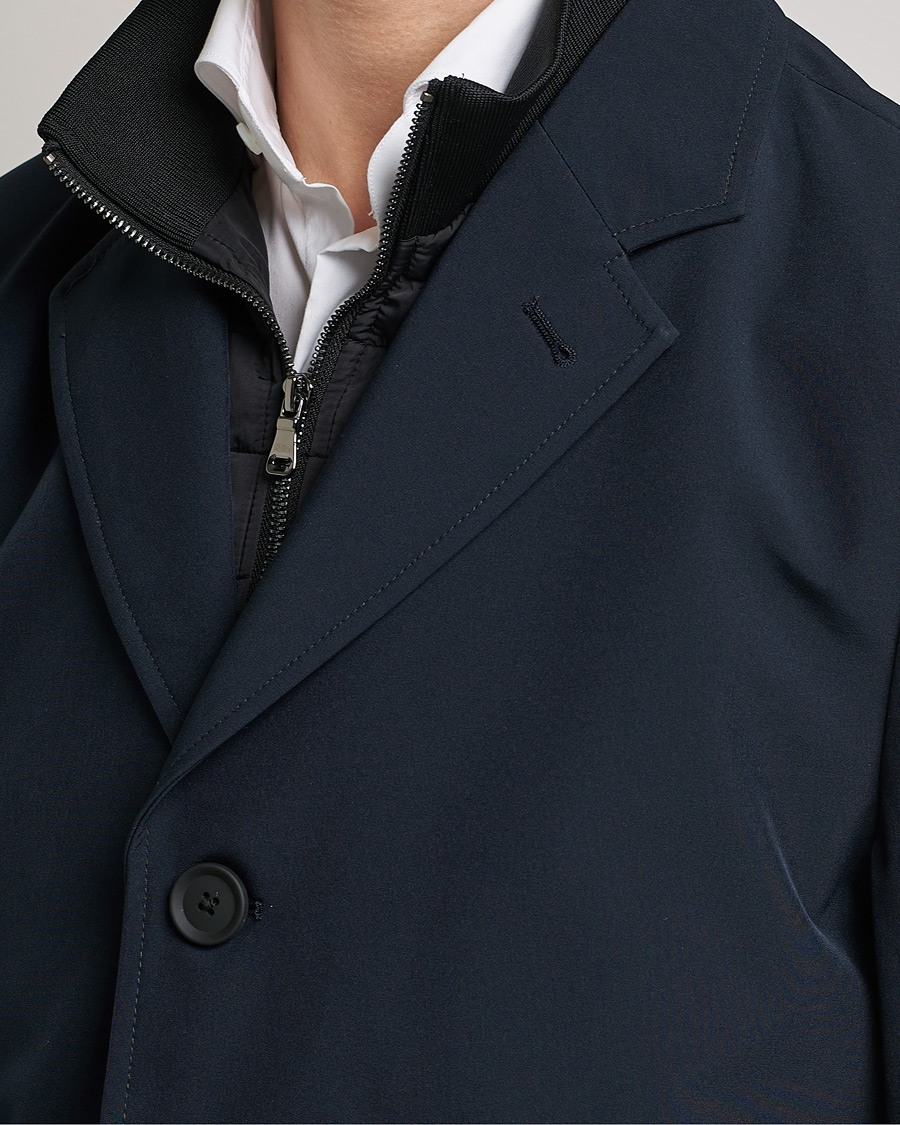 Men | Coats & Jackets | Oscar Jacobson | Dalton Nylon Liner Coat Navy