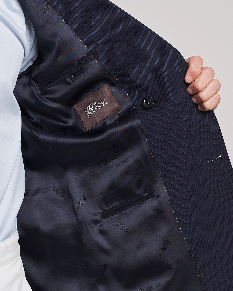 Men | Blazers | Oscar Jacobson | Farris Double Breasted Club Blazer Navy