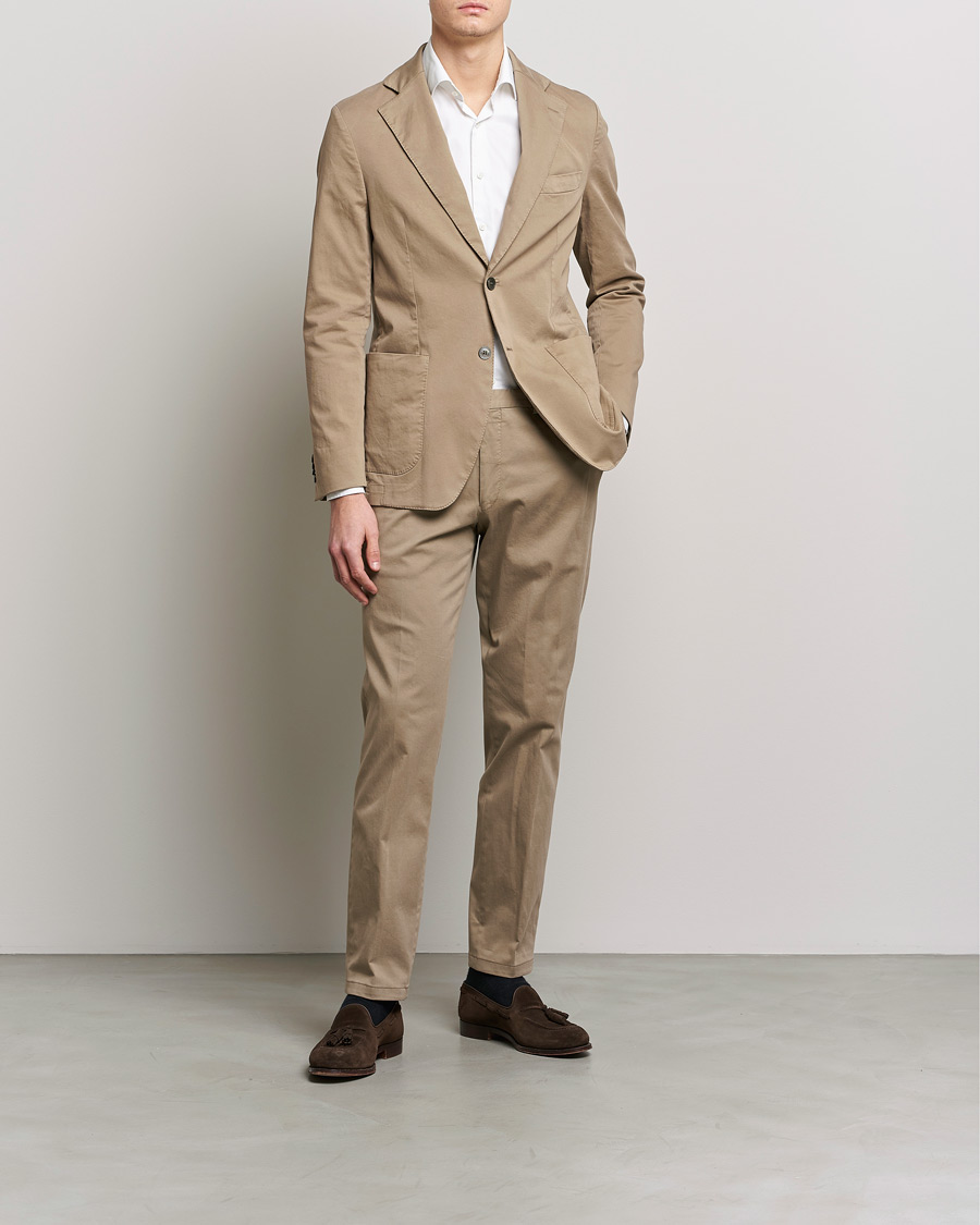Men | Blazers | Oscar Jacobson | Egel Cotton Blazer Beige