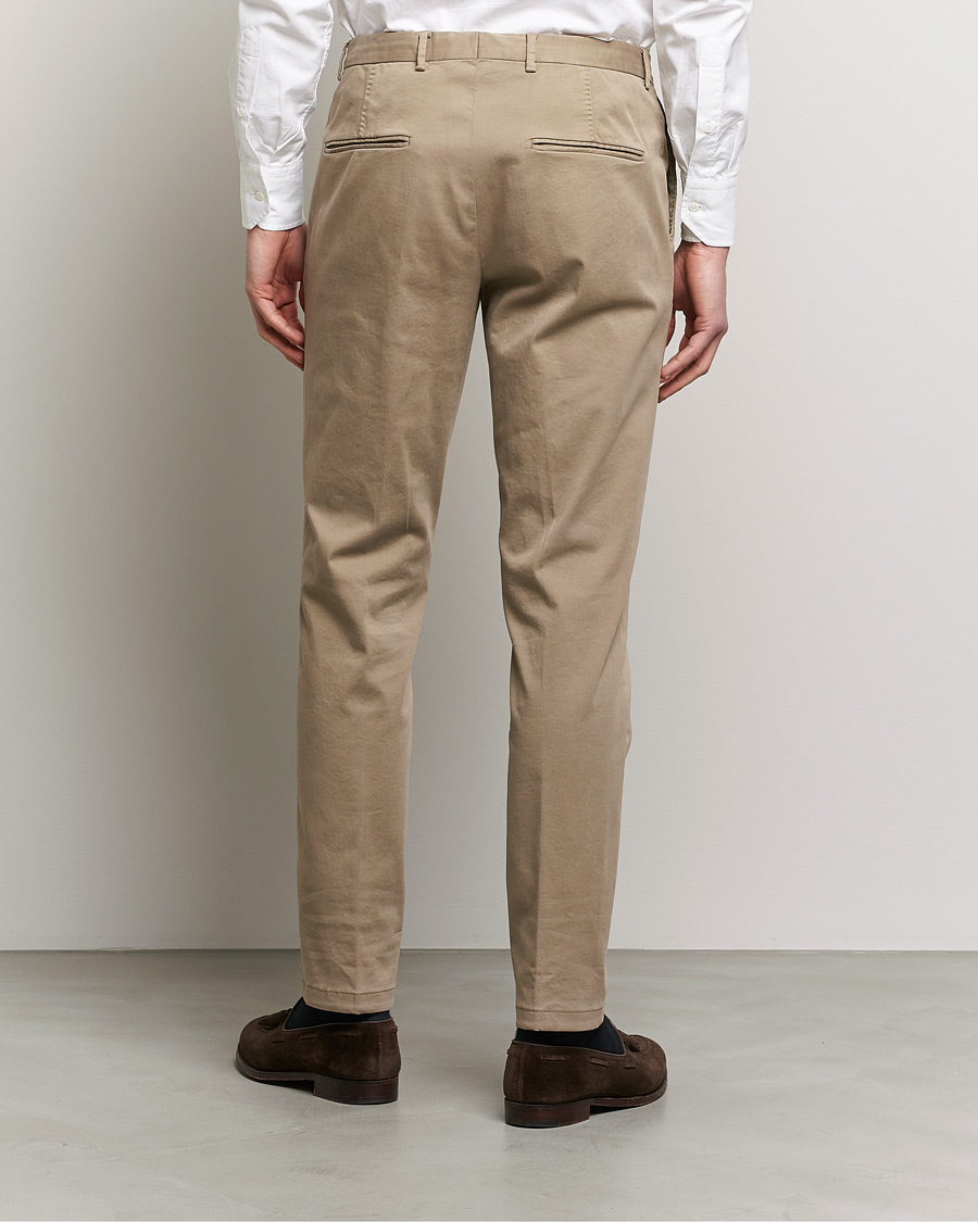 Men | Trousers | Oscar Jacobson | Denz Casual Cotton Trousers Beige