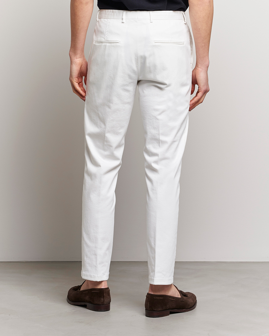 Men | Trousers | Oscar Jacobson | Denz Casual Cotton Trousers White
