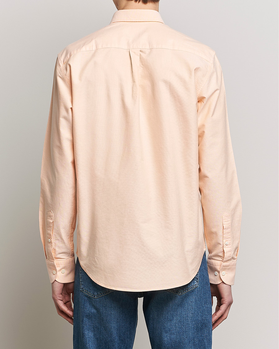 Men | Shirts | Oscar Jacobson | Regular Fit Button Down Oxford Shirt Orange