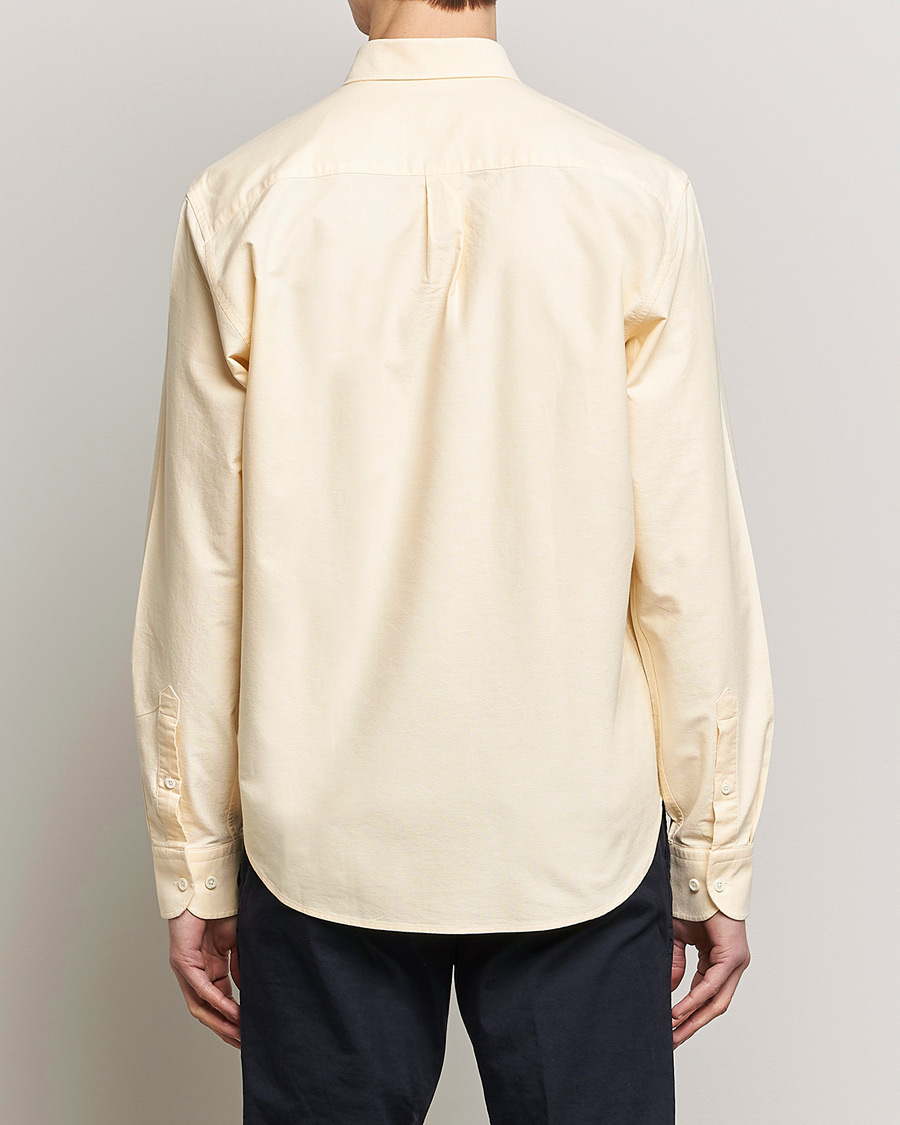 Men | Shirts | Oscar Jacobson | Regular Fit Button Down Oxford Shirt Yellow