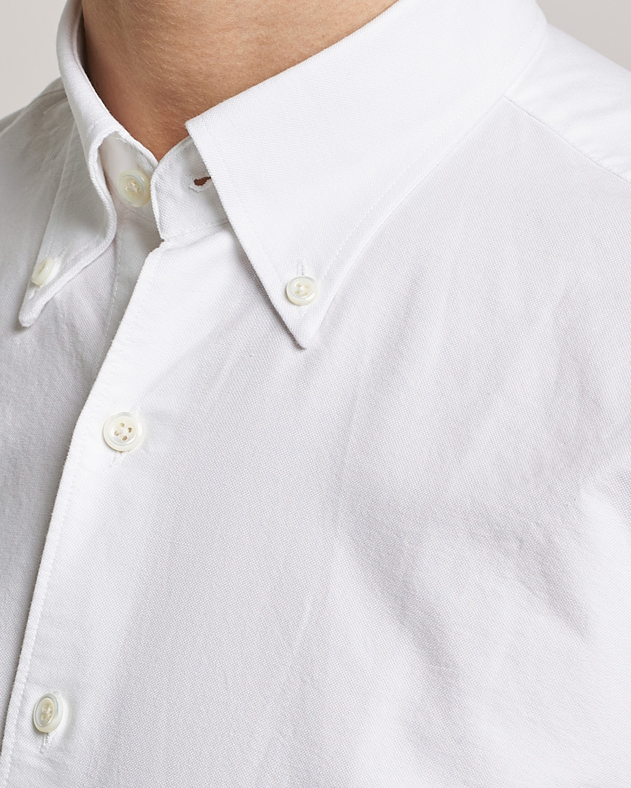 Men | Shirts | Oscar Jacobson | Regular Fit Button Down Oxford Shirt White