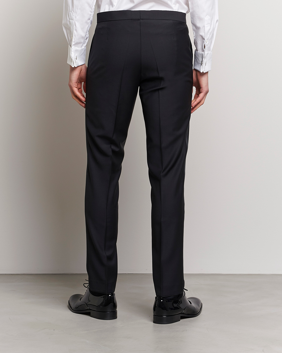 Men | Trousers | Oscar Jacobson | Denz Tuxedo Trousers Black