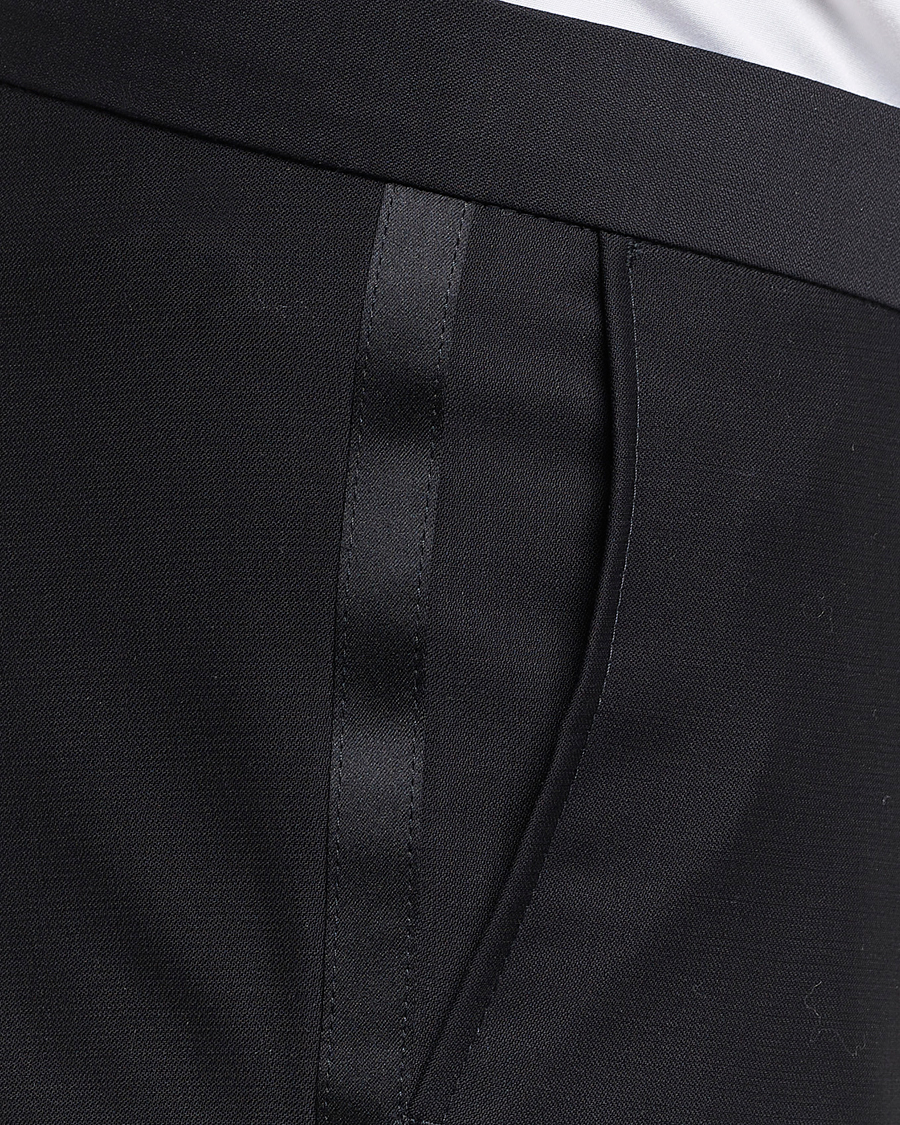 Men | Trousers | Oscar Jacobson | Denz Tuxedo Trousers Black