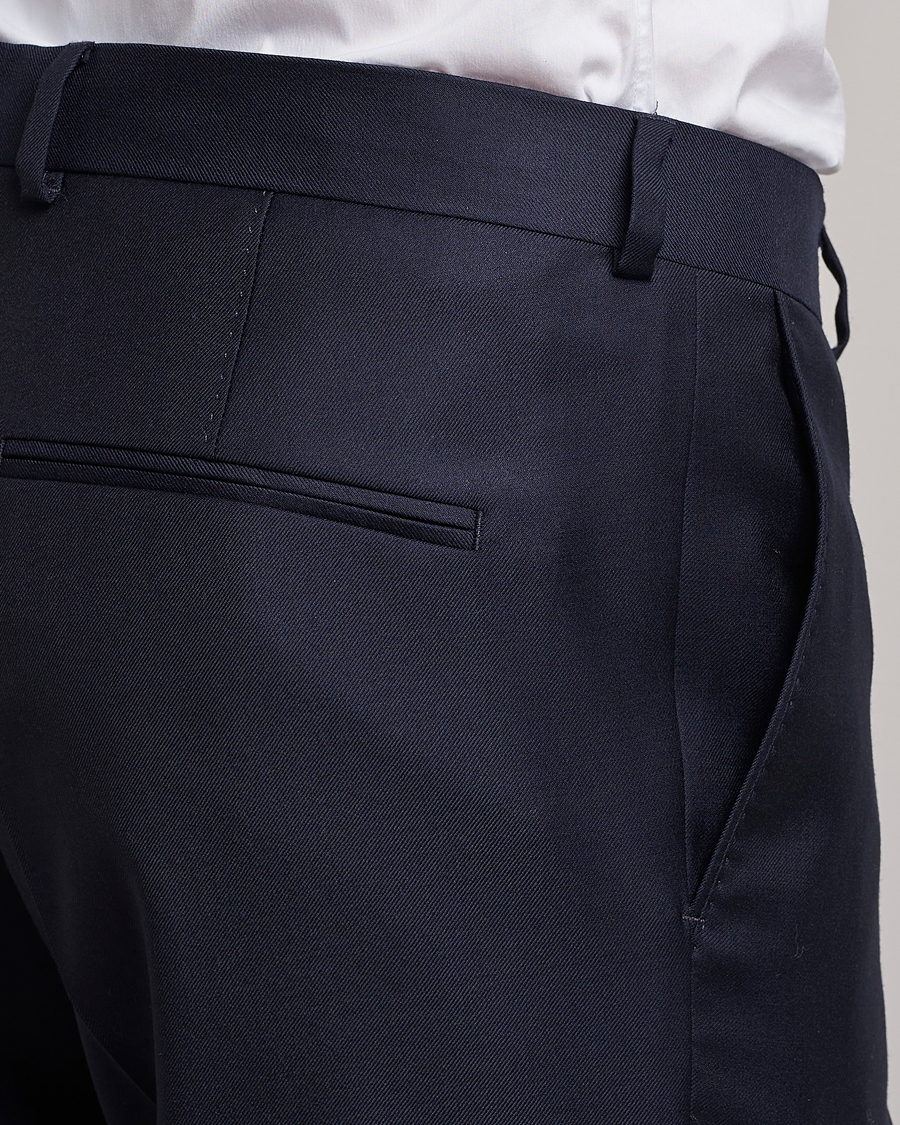 Men | Suits | Oscar Jacobson | Ego Loro Piana Zelander Merino Wool Suit Navy