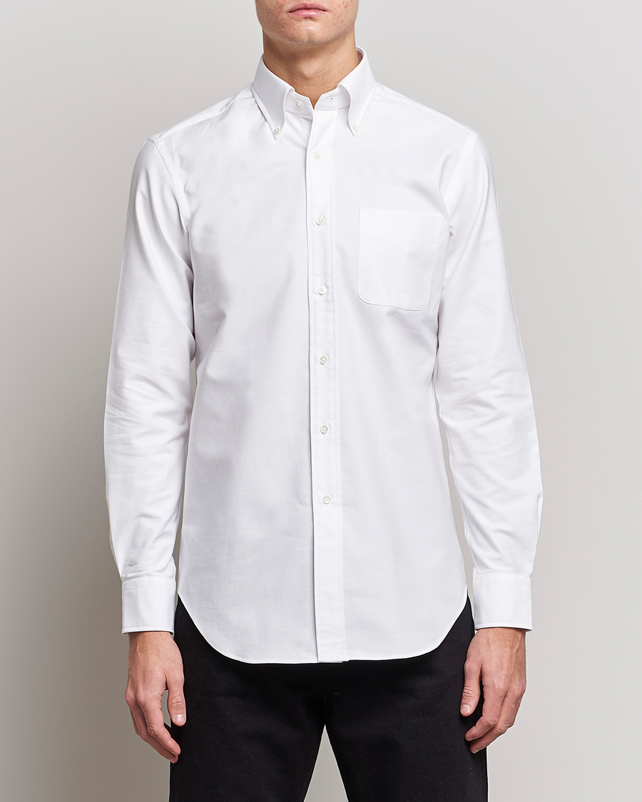 Men | Kamakura Shirts | Kamakura Shirts | Slim Fit Oxford BD Shirt White