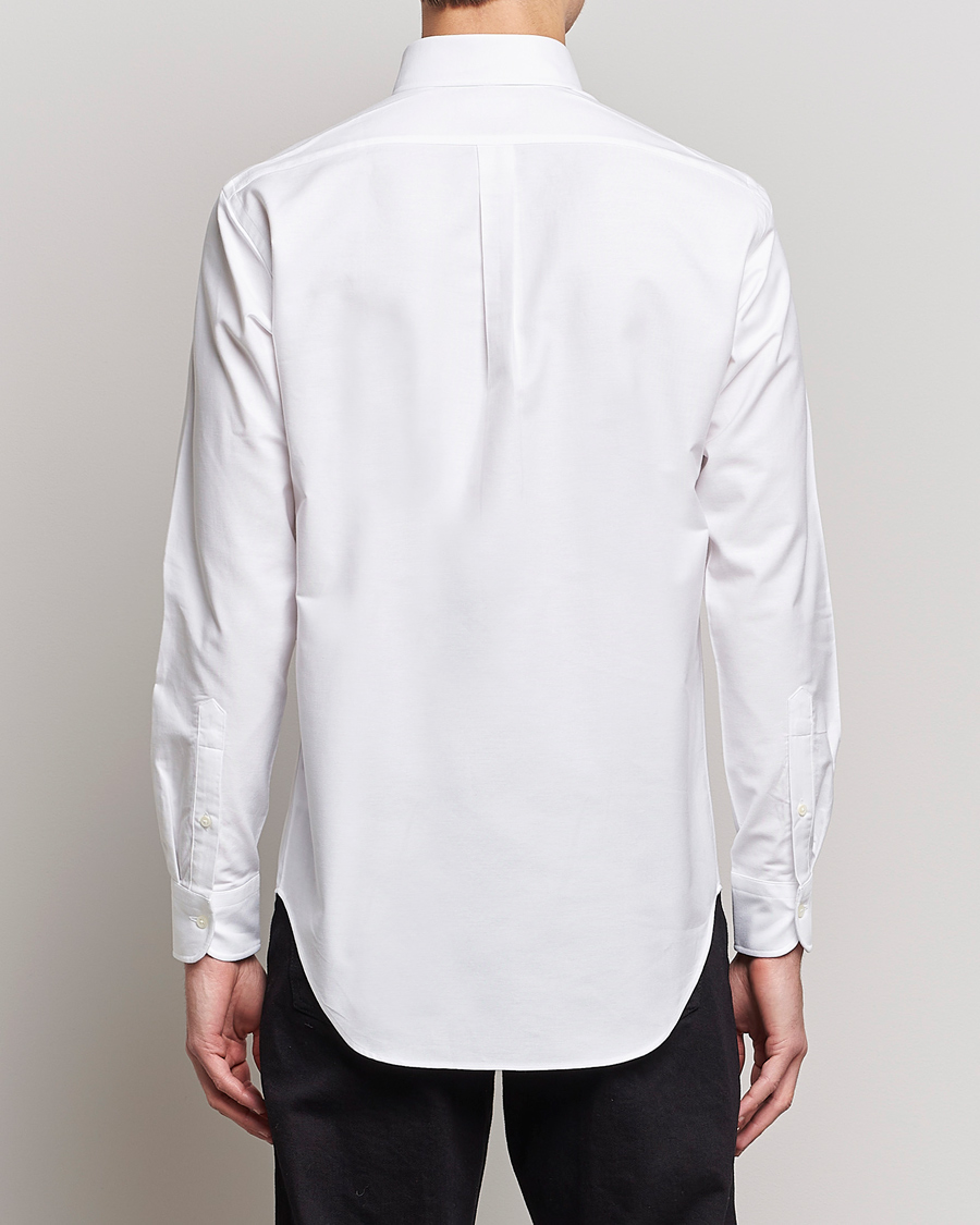 Men | Shirts | Kamakura Shirts | Slim Fit Oxford BD Shirt White