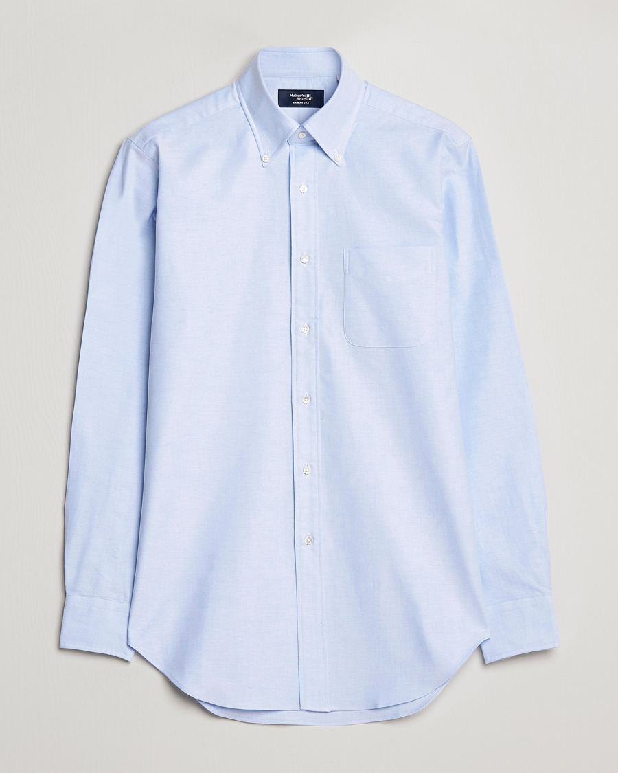 Men |  | Kamakura Shirts | Slim Fit Oxford BD Shirt Light Blue