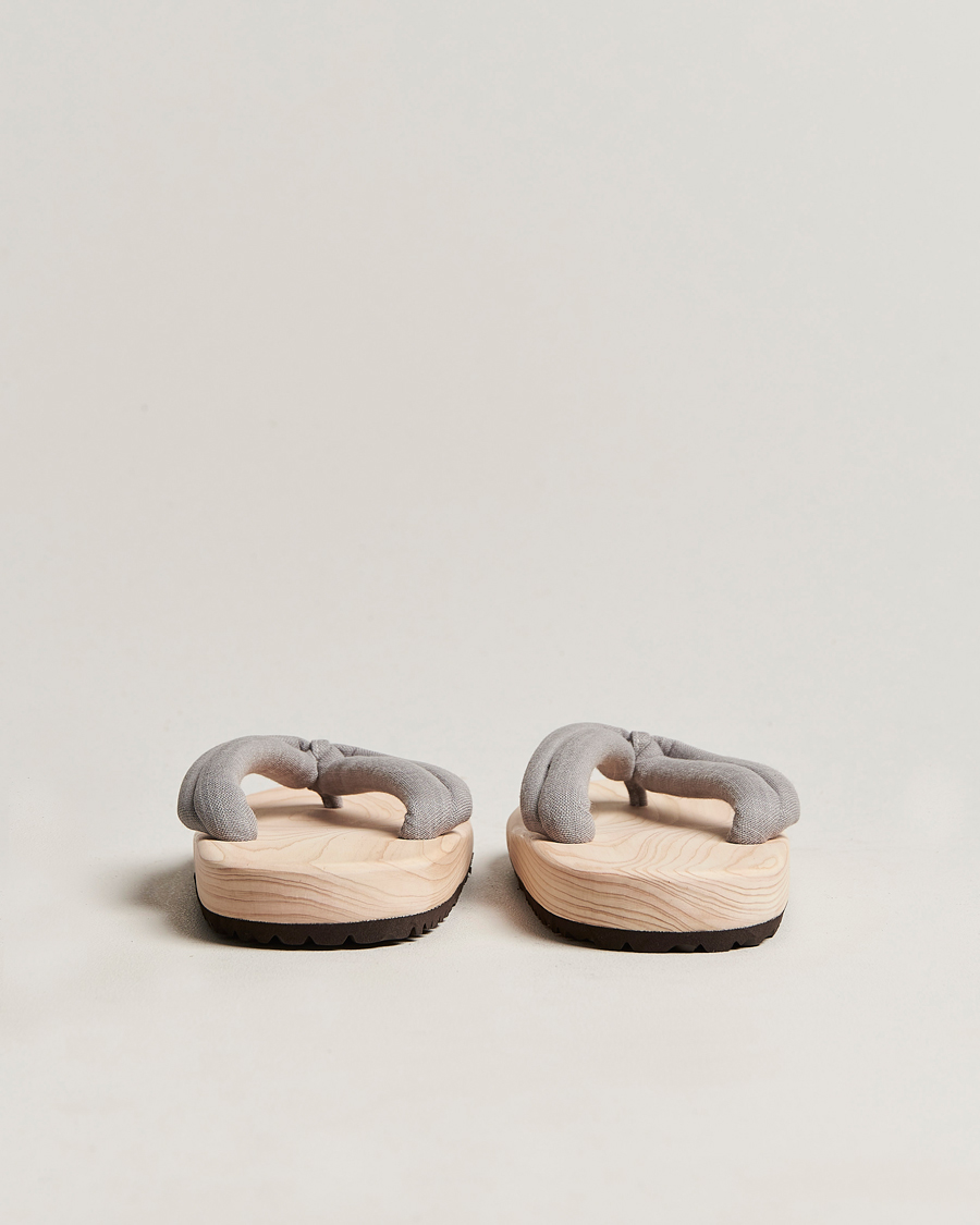 Men | Sandals & Slides | Beams Japan | Wooden Geta Sandals Light Grey
