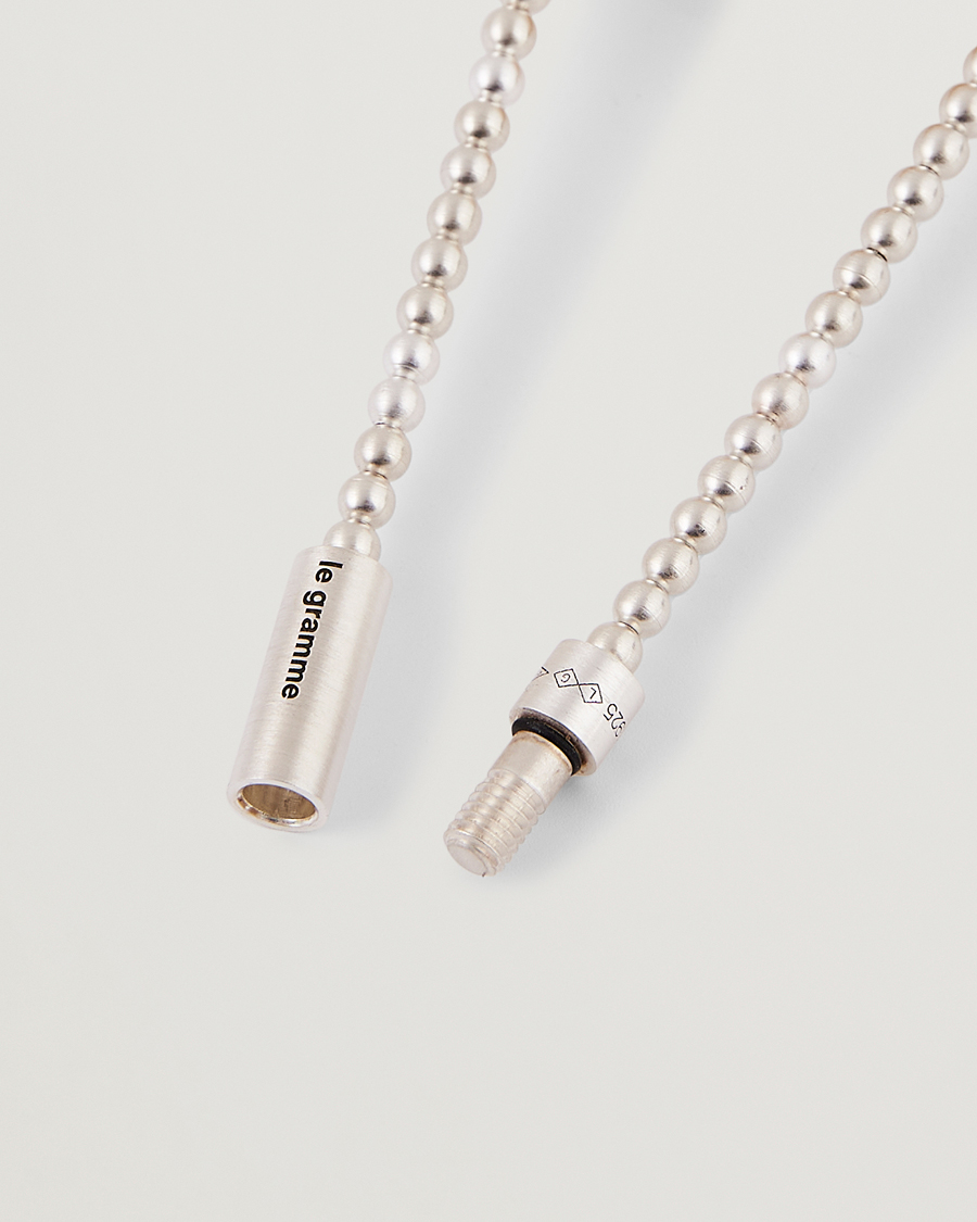 LE GRAMME Beads Bracelet Brushed Sterling Silver 11g at