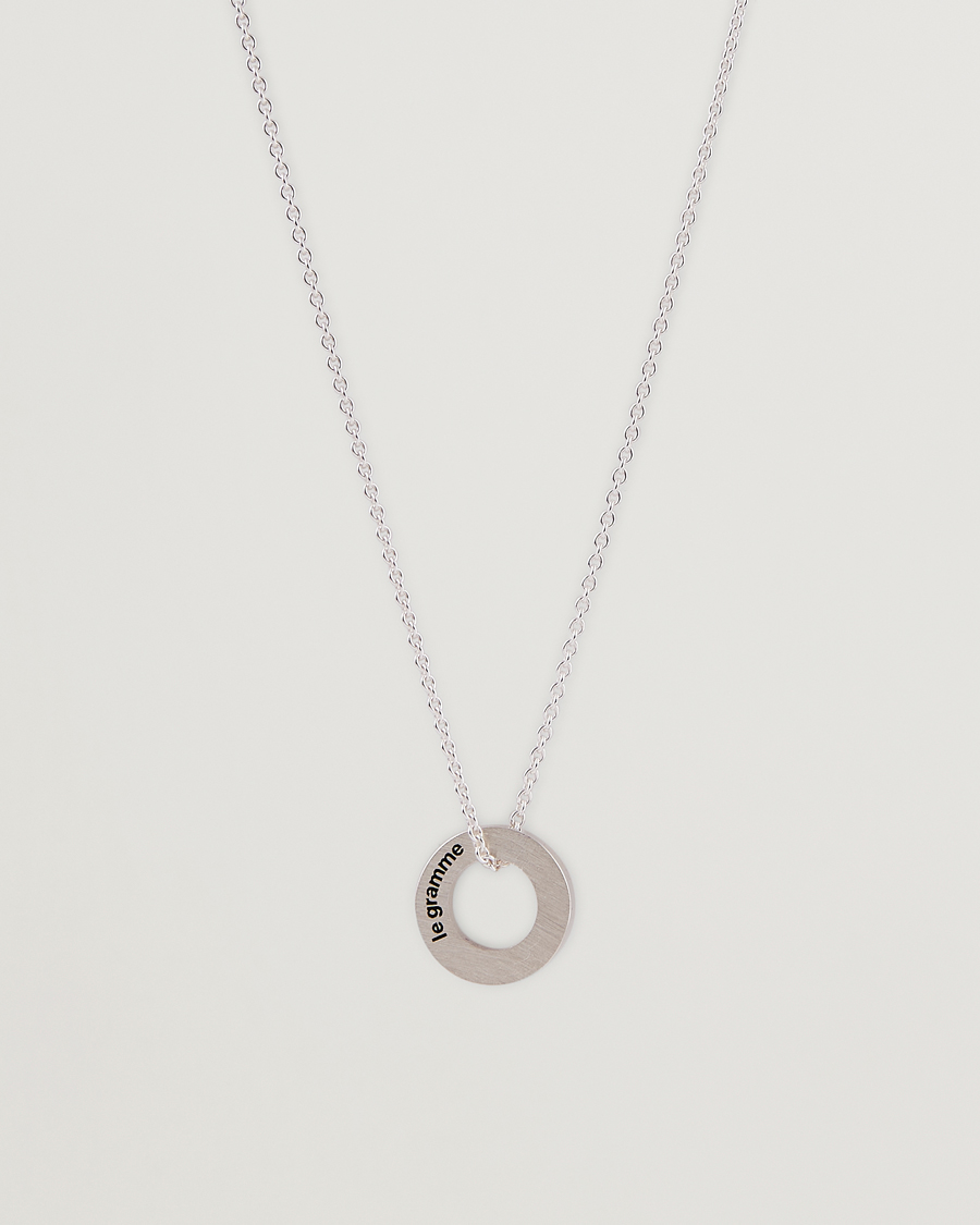 Men | LE GRAMME Circle Necklace Le 1.1 Sterling Silver | LE GRAMME | Circle Necklace Le 1.1 Sterling Silver