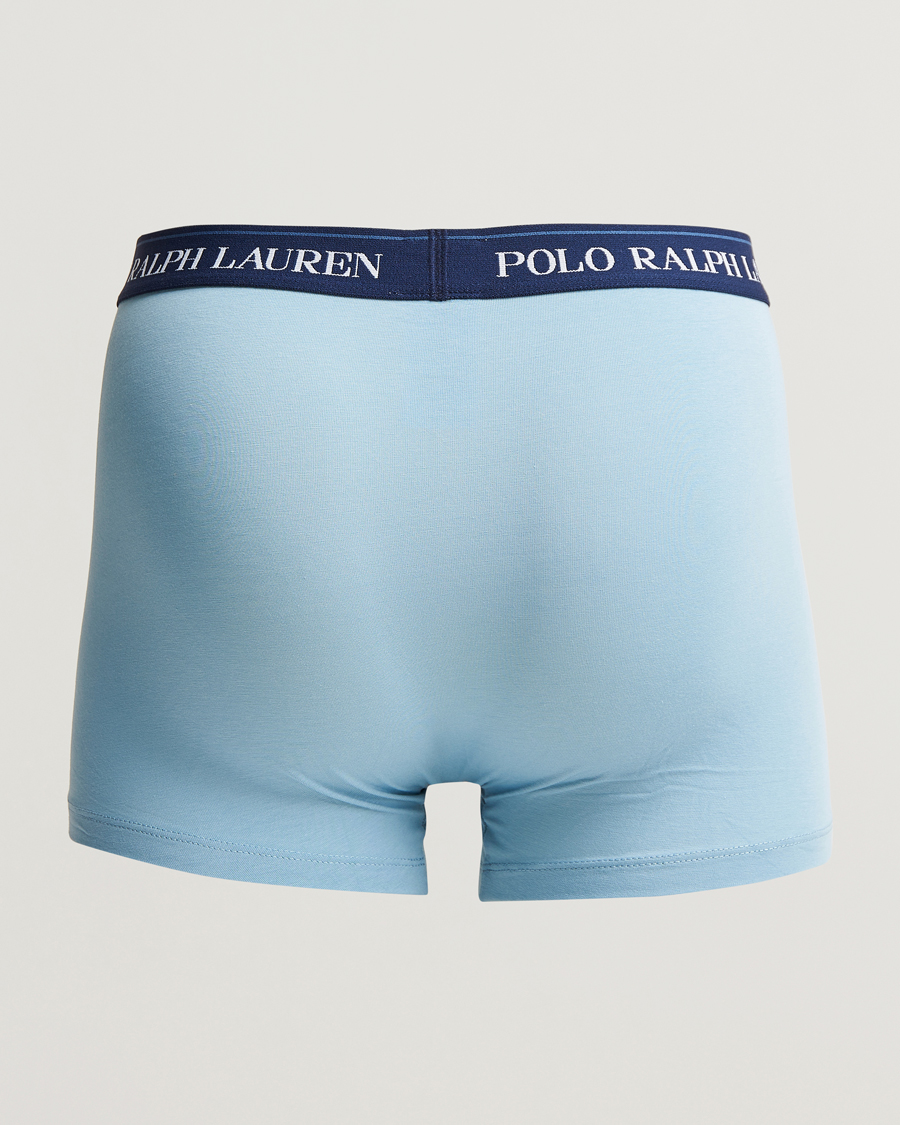 Men | Underwear & Socks | Polo Ralph Lauren | 3-Pack Trunk Blue/Orange/Steel Blue