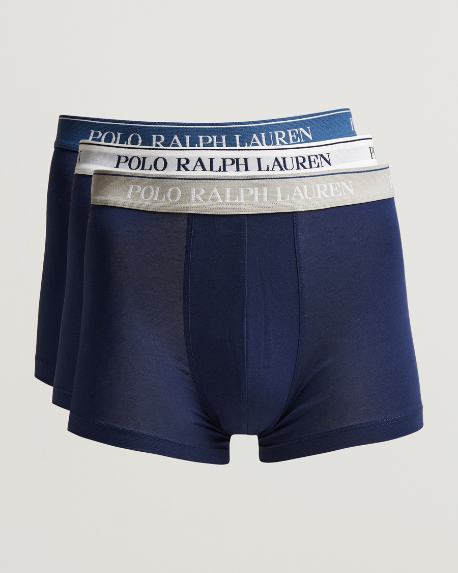 Men | Underwear & Socks | Polo Ralph Lauren | 3-Pack Trunk Navy