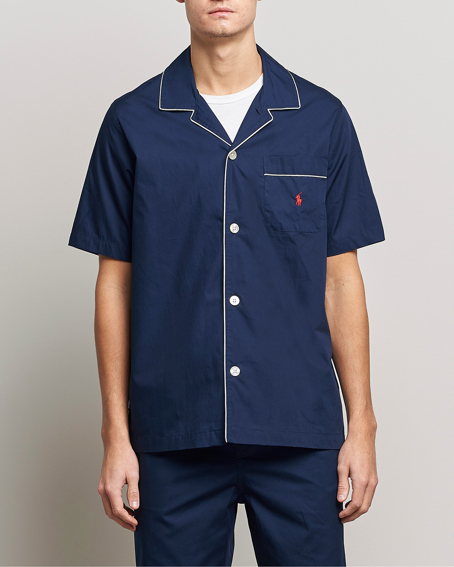 Men | Pyjamas & Robes | Polo Ralph Lauren | Cotton Short Pyajama Set Navy