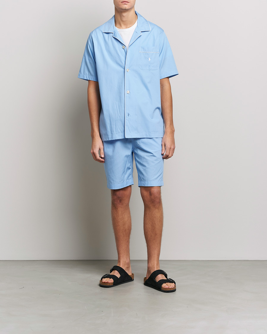 Men |  | Polo Ralph Lauren | Cotton Short Pyajama Set Solid Austin Blue