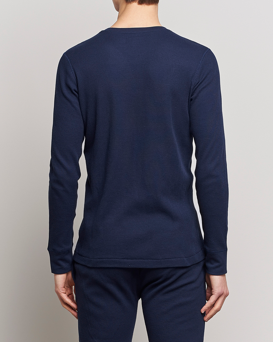 Men | T-Shirts | Polo Ralph Lauren | Waffle Long Sleeve Crew Neck Cruise Navy