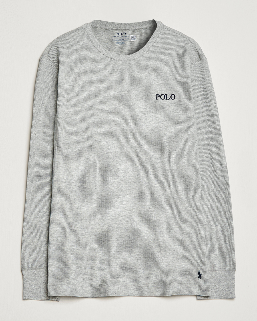 Men | T-Shirts | Polo Ralph Lauren | Waffle Long Sleeve Crew Neck Andover Heather