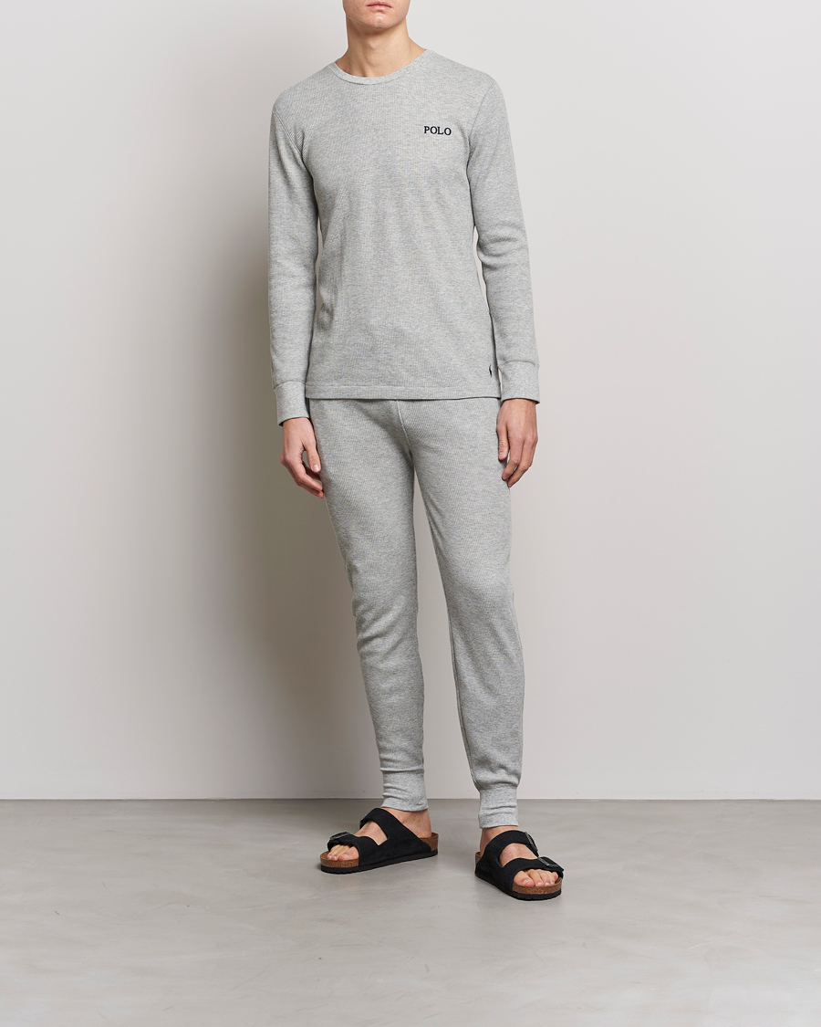 Men | T-Shirts | Polo Ralph Lauren | Waffle Long Sleeve Crew Neck Andover Heather