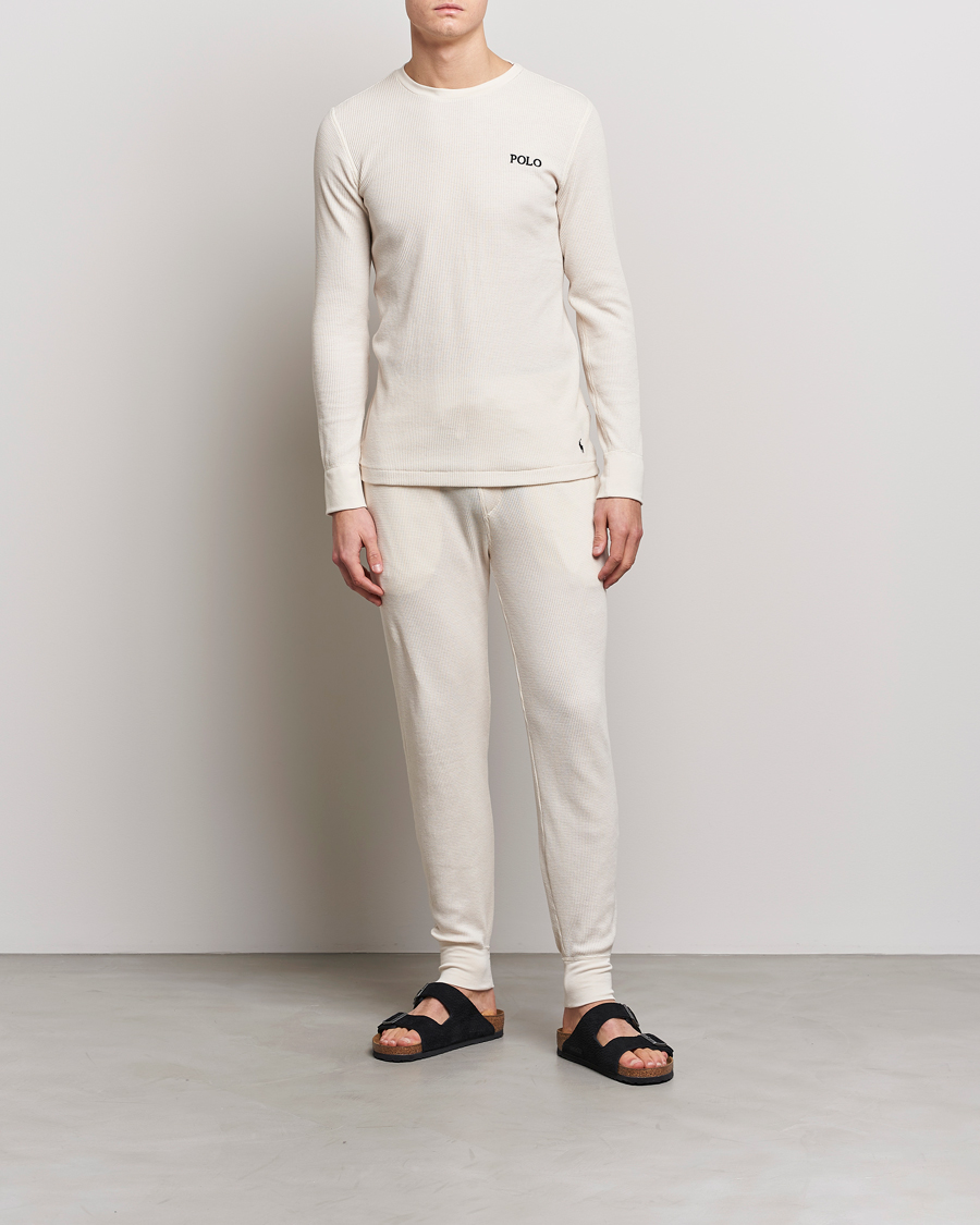 Men | Trousers | Polo Ralph Lauren | Waffle Sweatpants Guide Cream