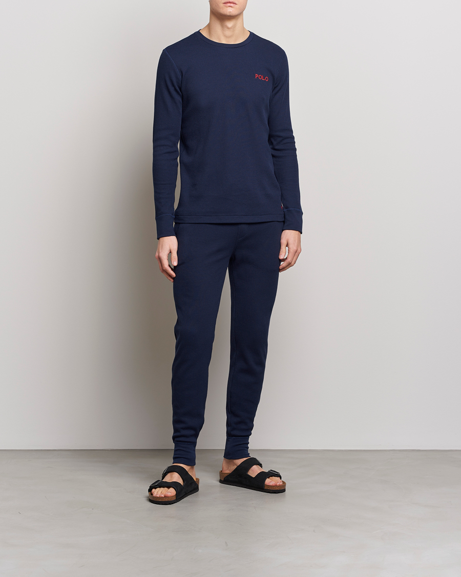 Men | Trousers | Polo Ralph Lauren | Waffle Sweatpants Cruise Navy