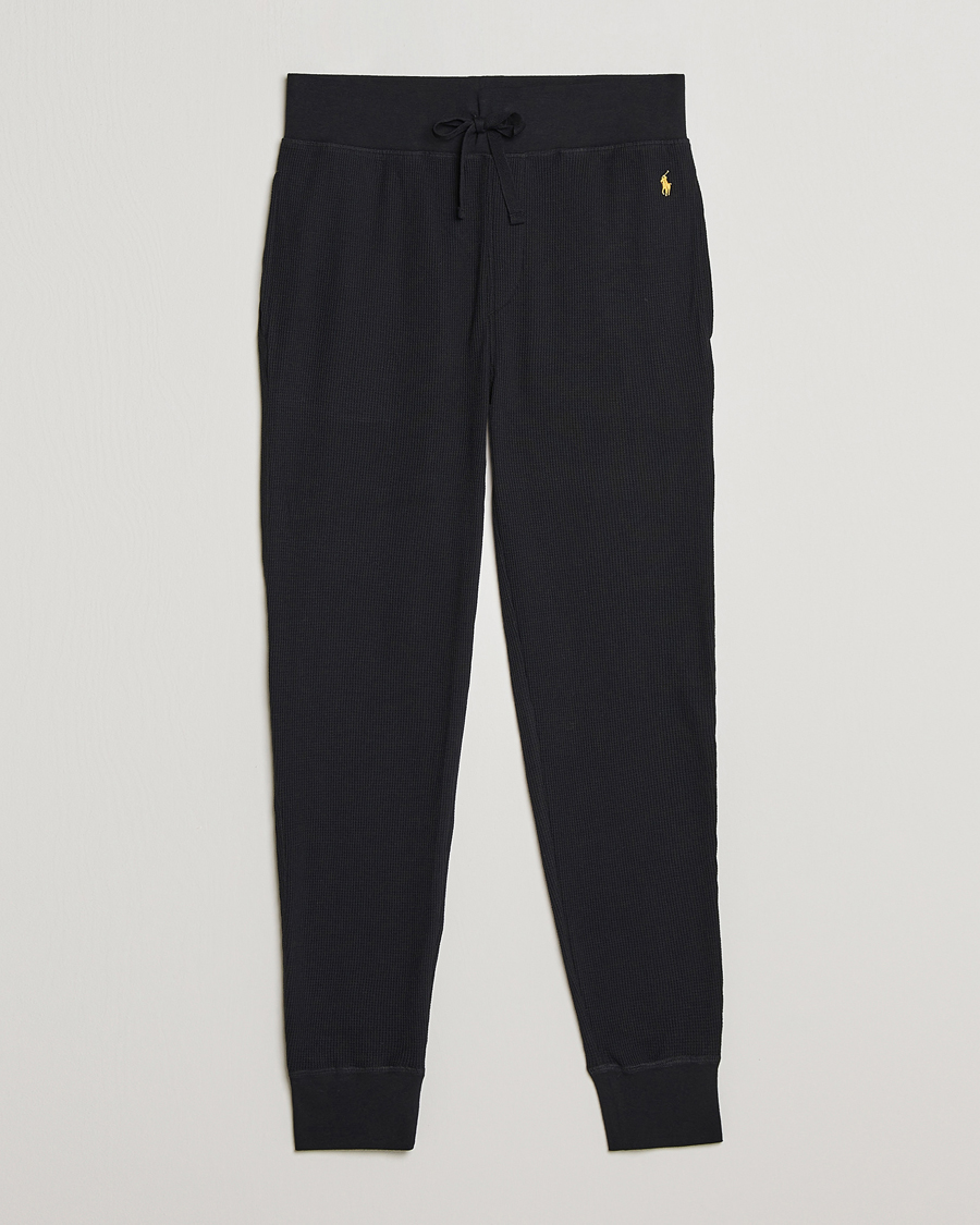 Men | Trousers | Polo Ralph Lauren | Waffle Sweatpants Black