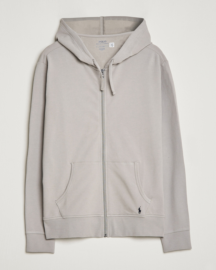 Men | Sweaters & Knitwear | Polo Ralph Lauren | Cotton Jersey Long Sleeve Hoodie Grey Frog