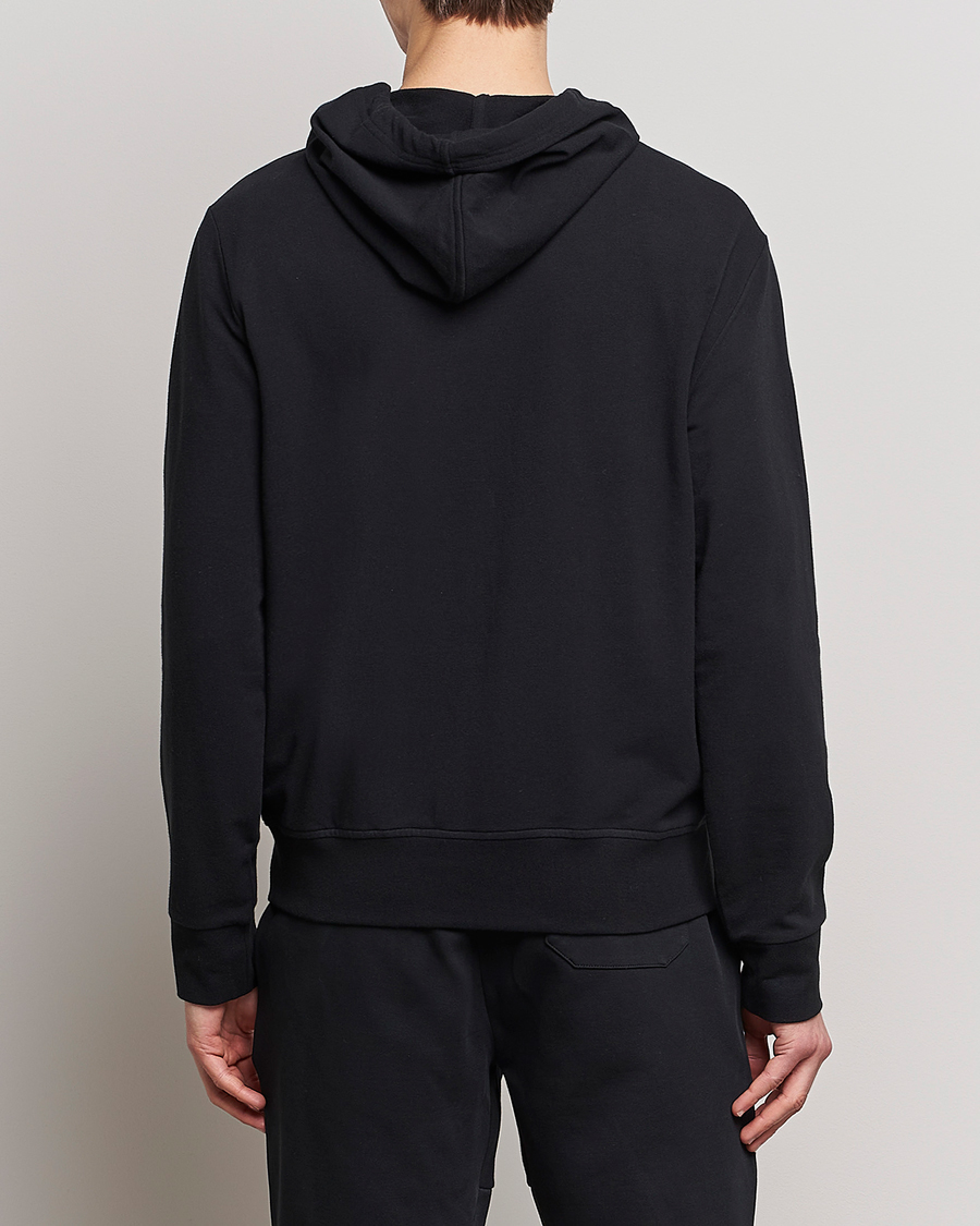 Men | Sweaters & Knitwear | Polo Ralph Lauren | Cotton Jersey Long Sleeve Hoodie Polo Black