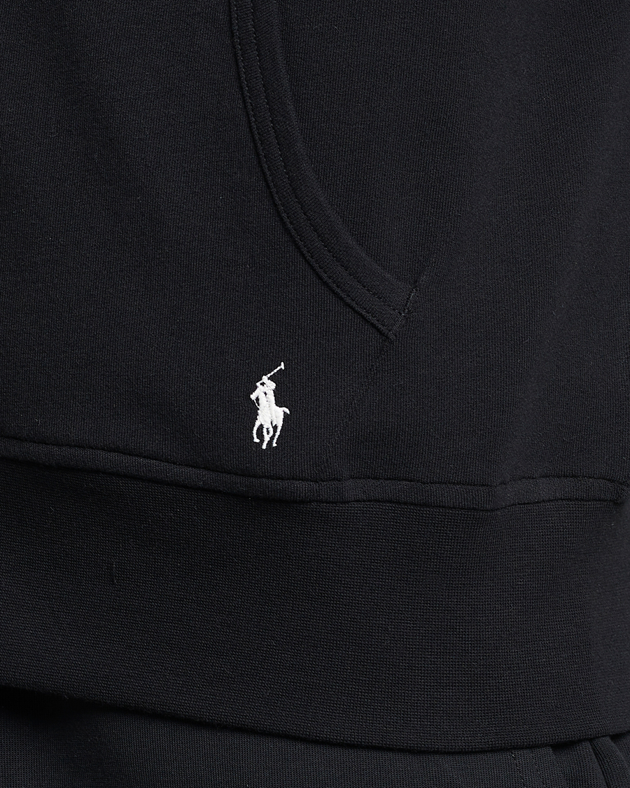 Men | Sweaters & Knitwear | Polo Ralph Lauren | Cotton Jersey Long Sleeve Hoodie Polo Black