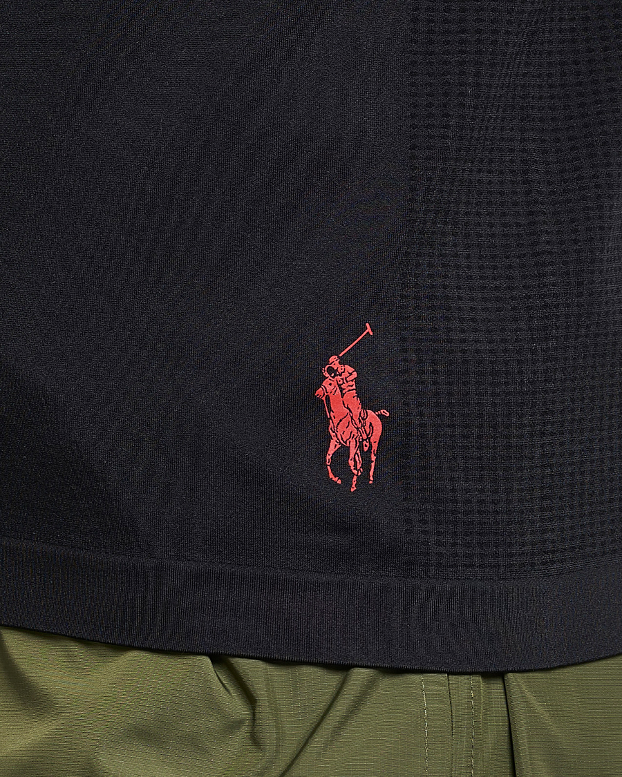 Men | T-Shirts | Polo Ralph Lauren | Performance Seamless Long Sleeve Tee Polo Black