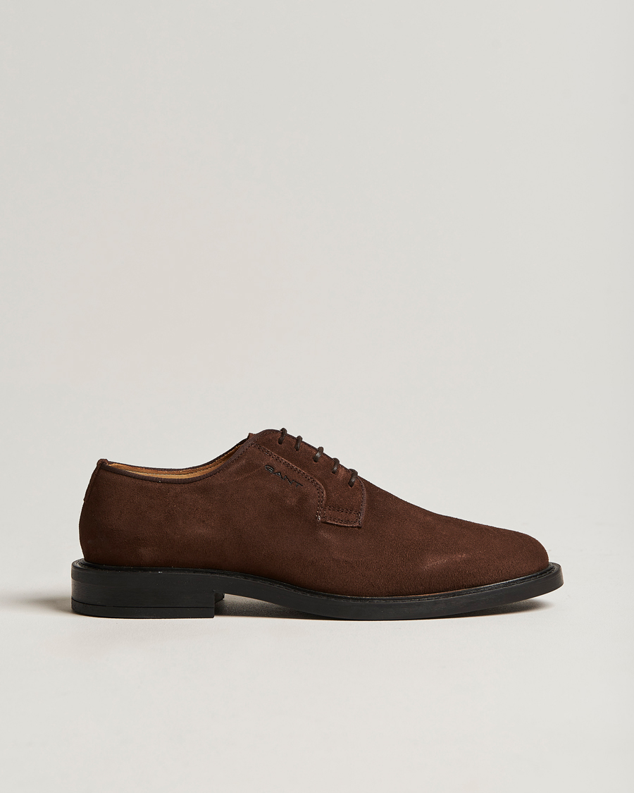 Men | GANT St Akron Suede Derby Dark Brown | GANT | St Akron Suede Derby Dark Brown