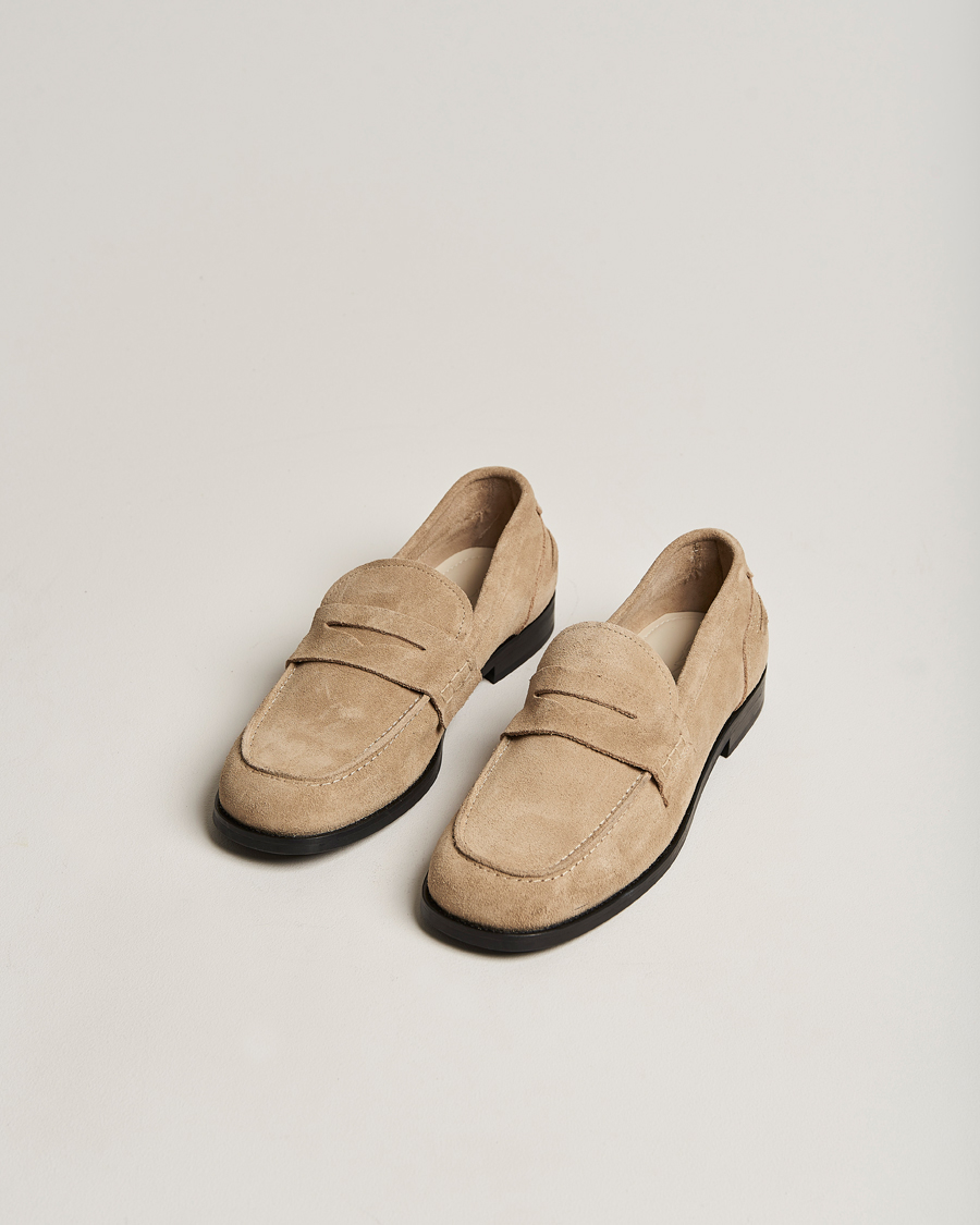 Men | Summer Shoes | GANT | Louon Suede Loafer Light Beige