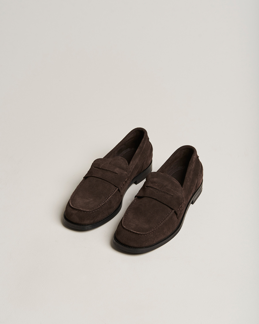 Men | Summer Shoes | GANT | Louon Suede Loafer Espresso