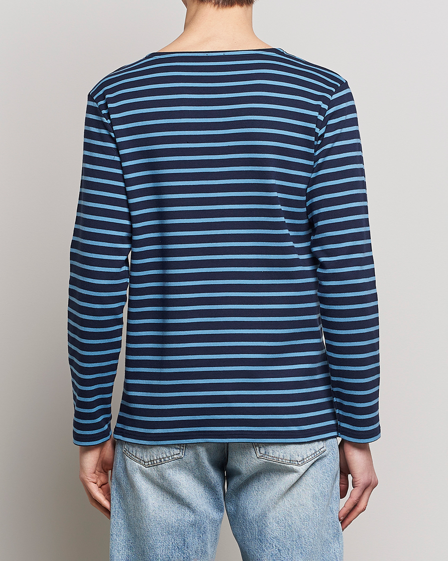 Men | T-Shirts | Armor-lux | Houat Héritage Stripe Longsleeve T-shirt Marine Deep/St Lo