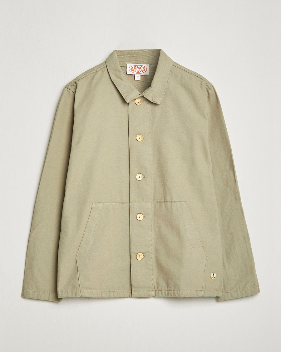 Men | Shirts | Armor-lux | Veste Pecheur Heritage Overshirt  Argile