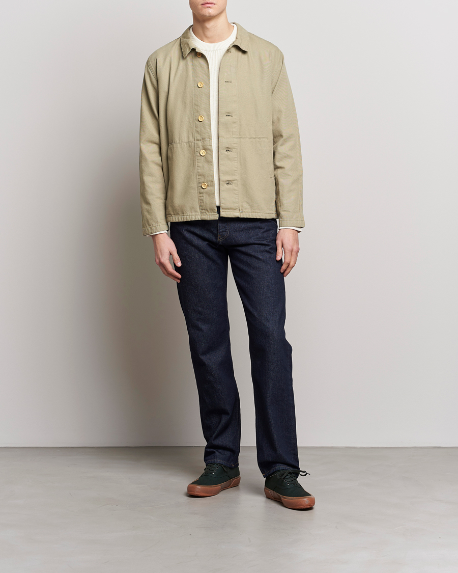 Men | Shirts | Armor-lux | Veste Pecheur Heritage Overshirt  Argile