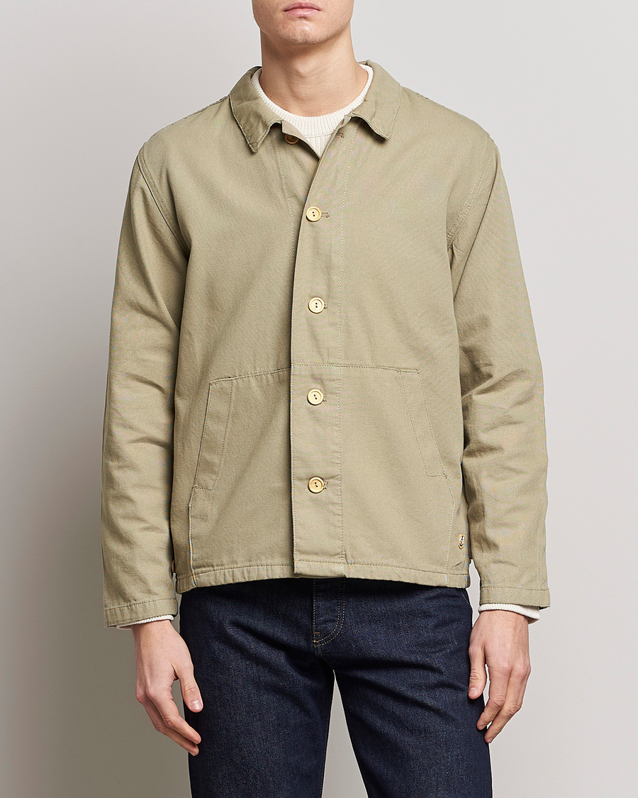 Men | Shirt Jackets | Armor-lux | Veste Pecheur Heritage Overshirt  Argile