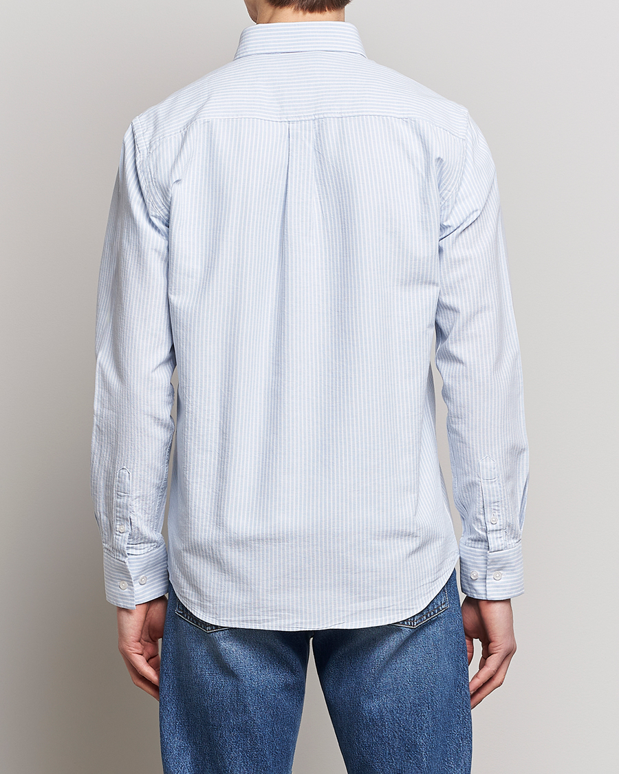 Men | Shirts | Armor-lux | Chemise Oxford Shirt Blue/Milk