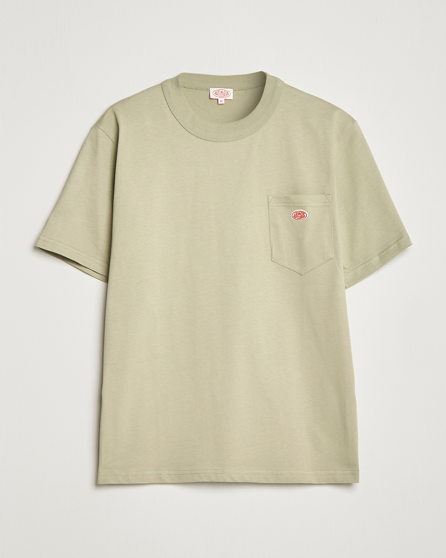 Men | T-Shirts | Armor-lux | Callac Pocket T-Shirt Argile