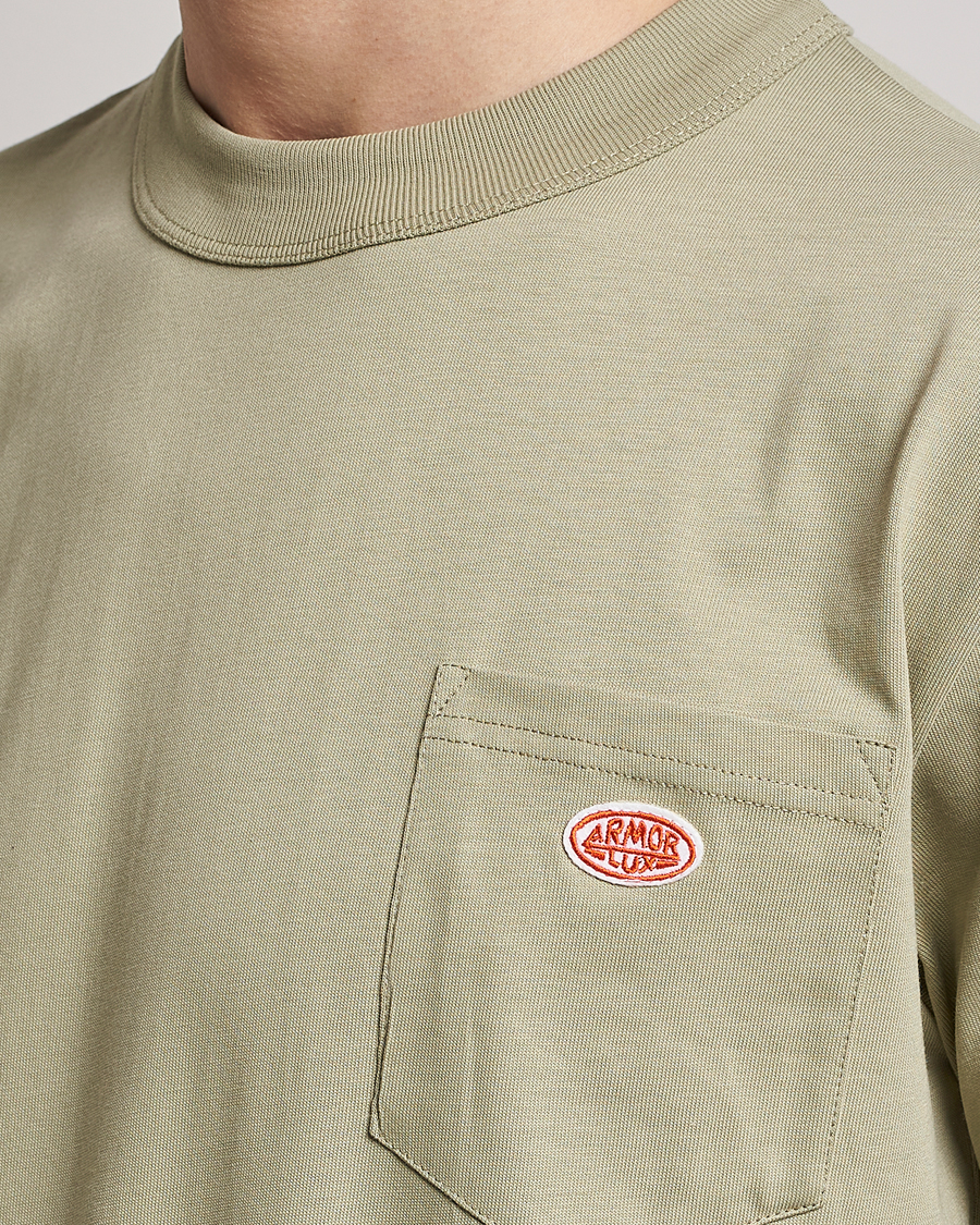 Men | T-Shirts | Armor-lux | Callac Pocket T-Shirt Argile