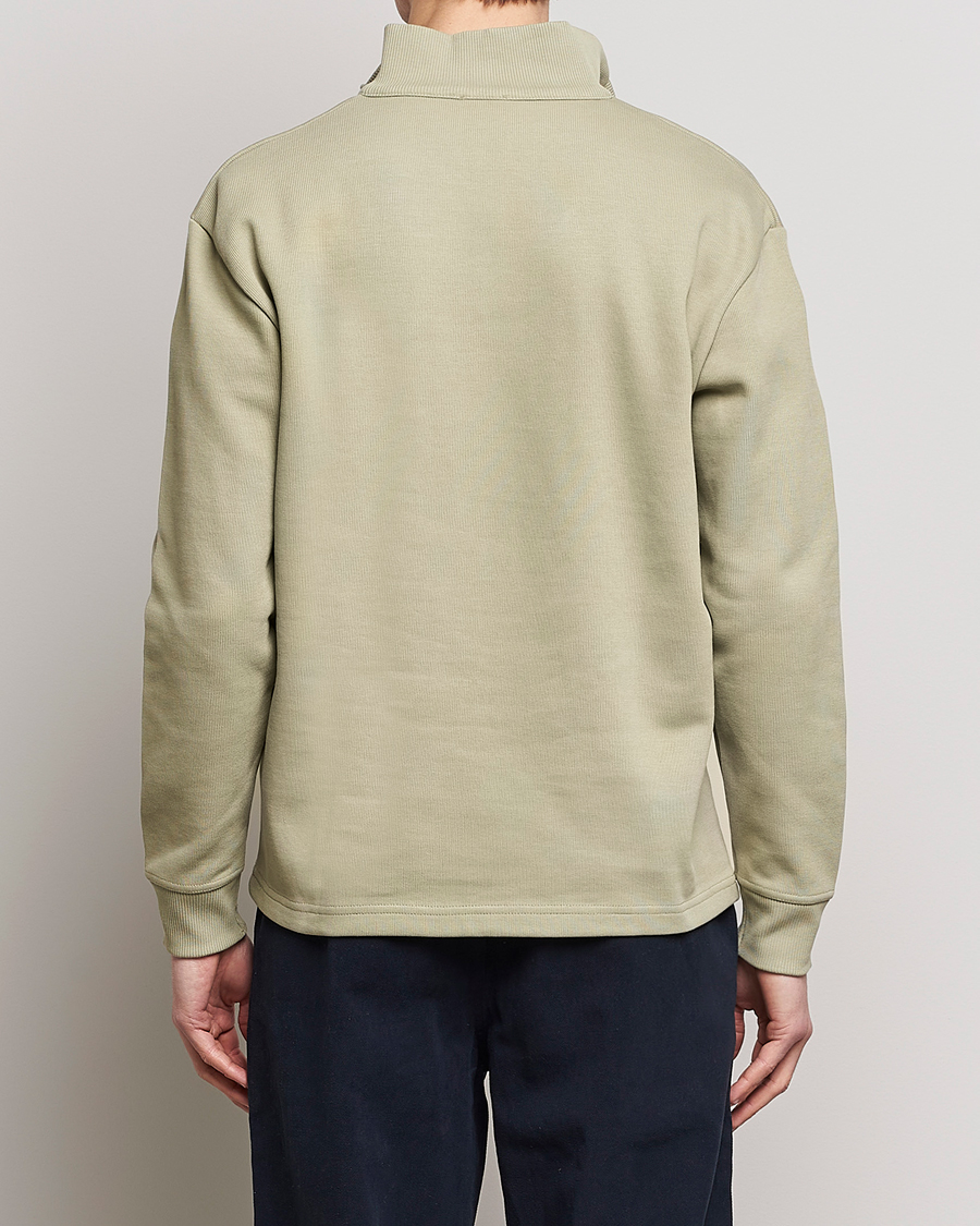Men | Sweaters & Knitwear | Armor-lux | Camionneur Cotton Half Zip Sweater Argile