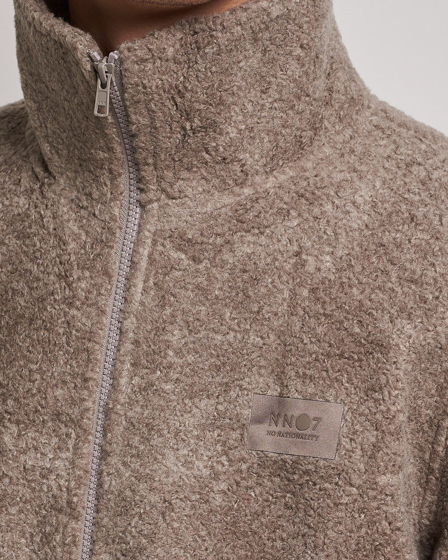 Men | Sweaters & Knitwear | NN07 | Nil Pile Full Zip Jacket Iron
