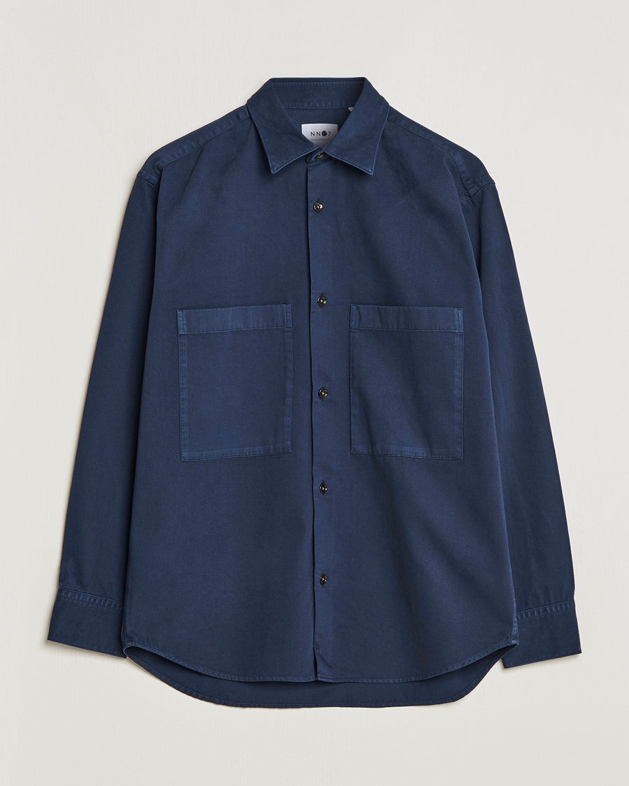 Men | Shirts | NN07 | Freddy Pocket Overshirt Navy Blue