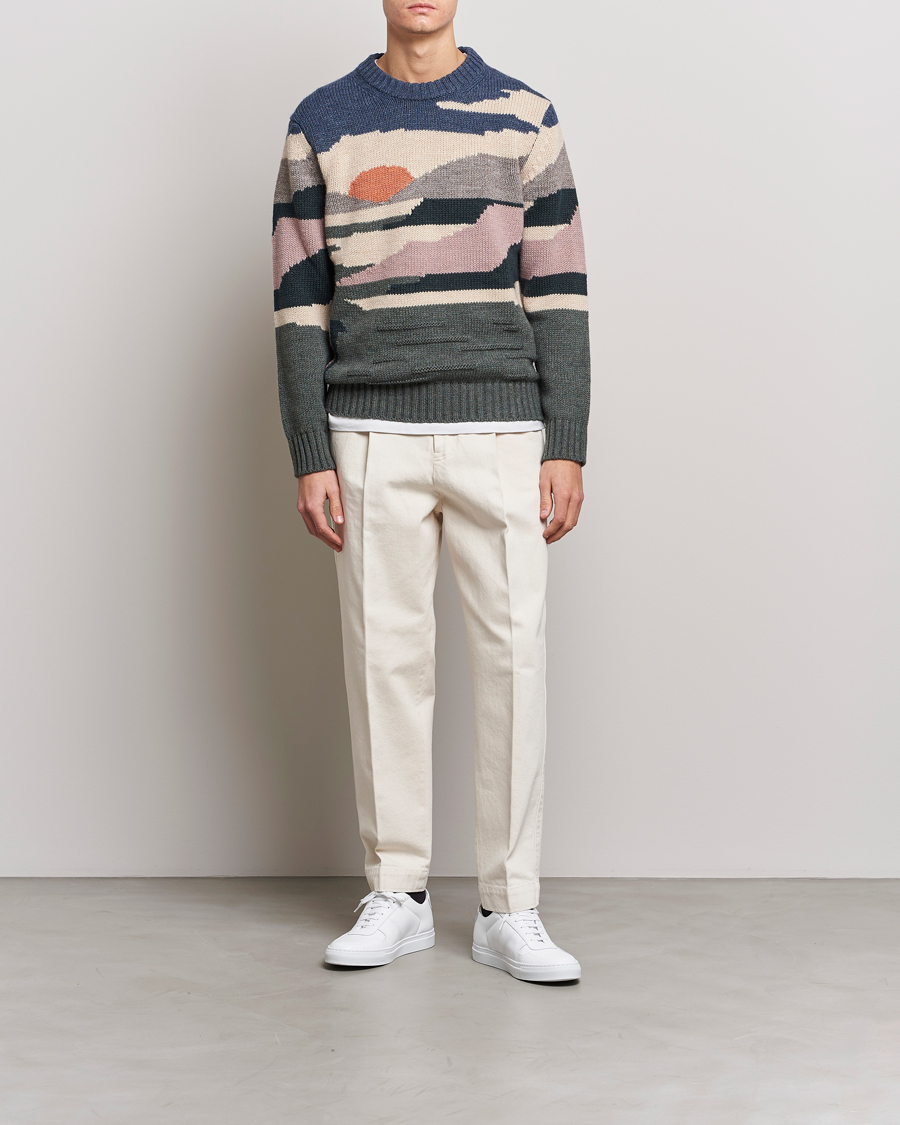 Men | Sweaters & Knitwear | NN07 | Jason Sunset Knitted Sweater Multi