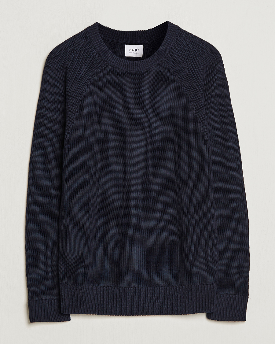 22AW Yoke broken crew neck Dark Navy ニット 22AW Yoke broken crew