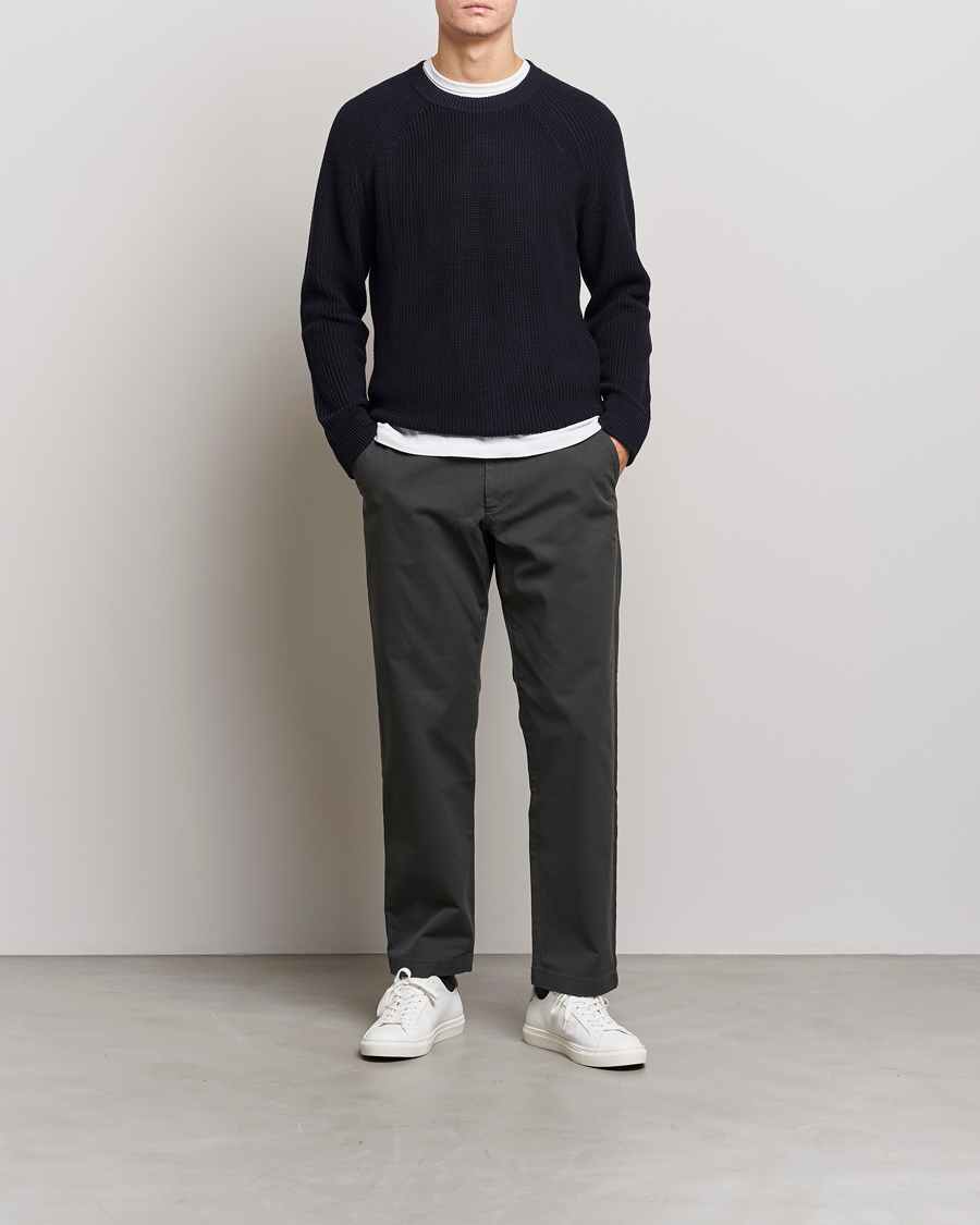 Men | Sweaters & Knitwear | NN07 | Jacobo Organic Cotton Knitted Sweater Navy