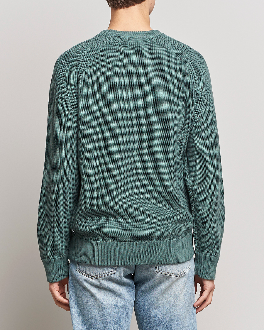 Men | Sweaters & Knitwear | NN07 | Jacobo Cotton Knitted Sweater Forest Mint