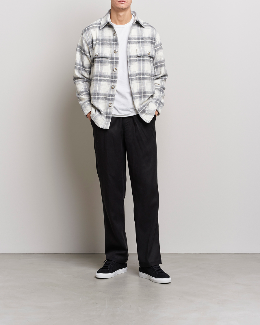 Men | Shirts | NN07 | Soren Cotton Checked Overhisrt Grey/White