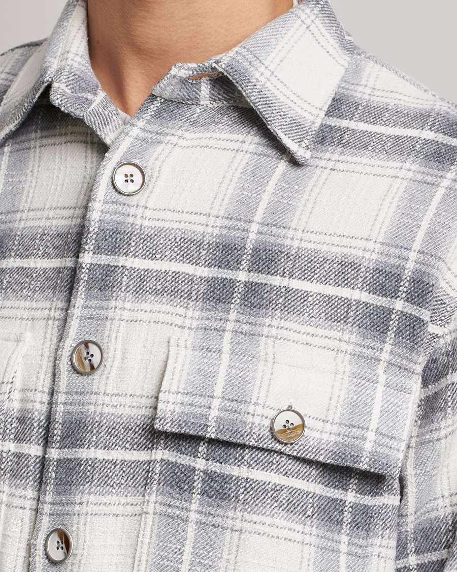 Men | Shirts | NN07 | Soren Cotton Checked Overhisrt Grey/White